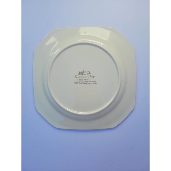 Vintage‎ Mikasa Majestic Orange Chrysanthemum Flowers 2 Square Salad Plate - Picture 6 of 7